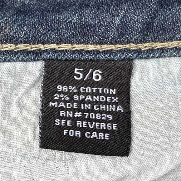 y2k grunge streetwear rodeo western cowgirl Rue21 denim shorts sz 5/6 Frey edge - Picture 7 of 12